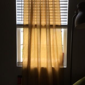 3 Gold Shear Crinkle Designed Panels. 84”x 48” set